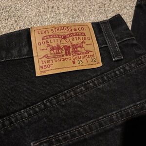 Levi's Black Relaxed Jeans 550